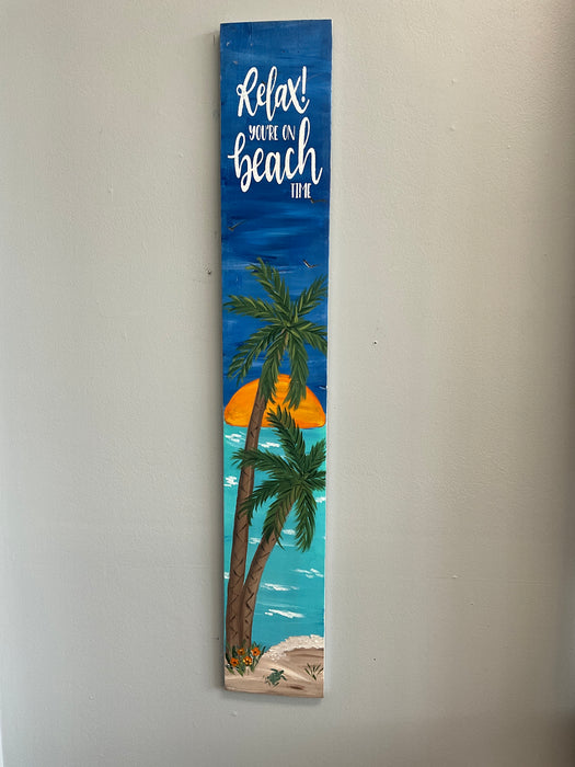 Wood Sign - Relax You’re on the Beach