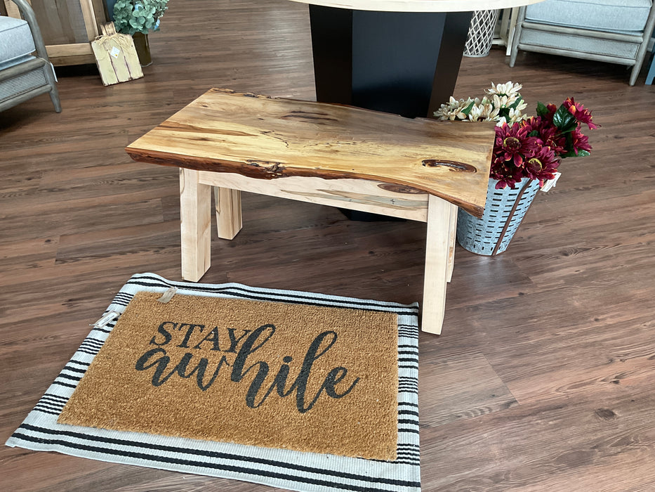 Live Edge Coffee Table - maple