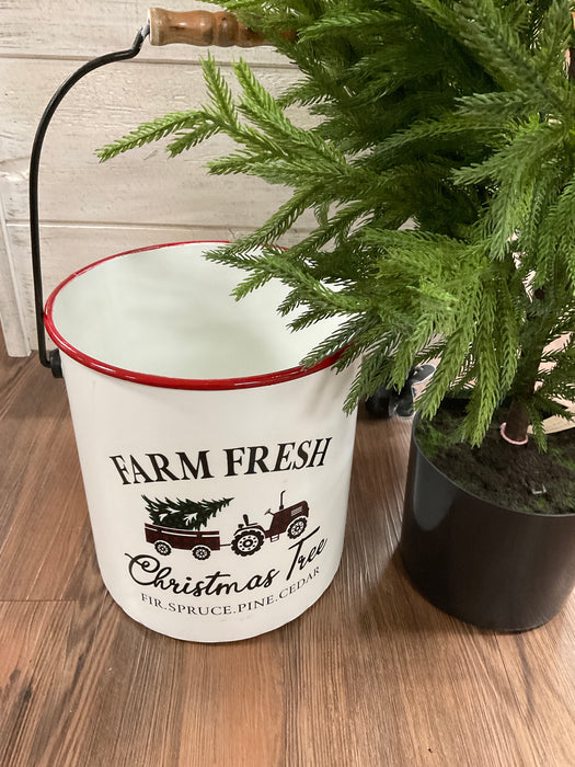 Farm Fresh Christmas Tree Bucket