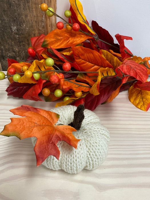 Hand knitted pumpkin