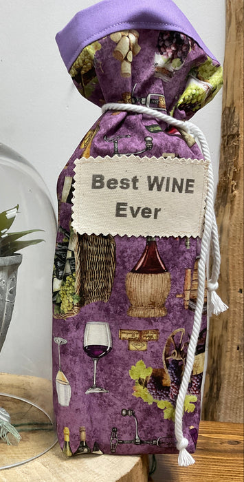 Fabric Wine bags- Best wine Ever