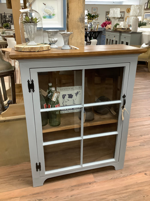 Single Window Cabinet - Gray
