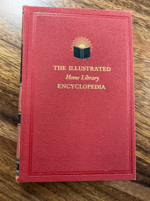 1957 20 volume set of “The Illustrated Home Library Encyclopedia “