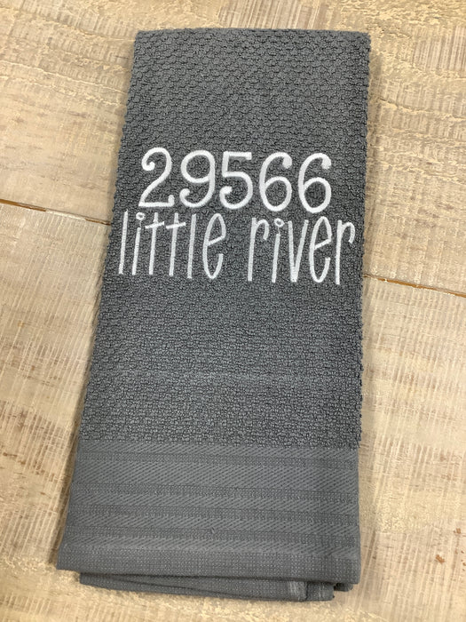 Dish towel - town/zip