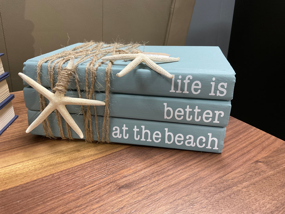 Book stack - life is better