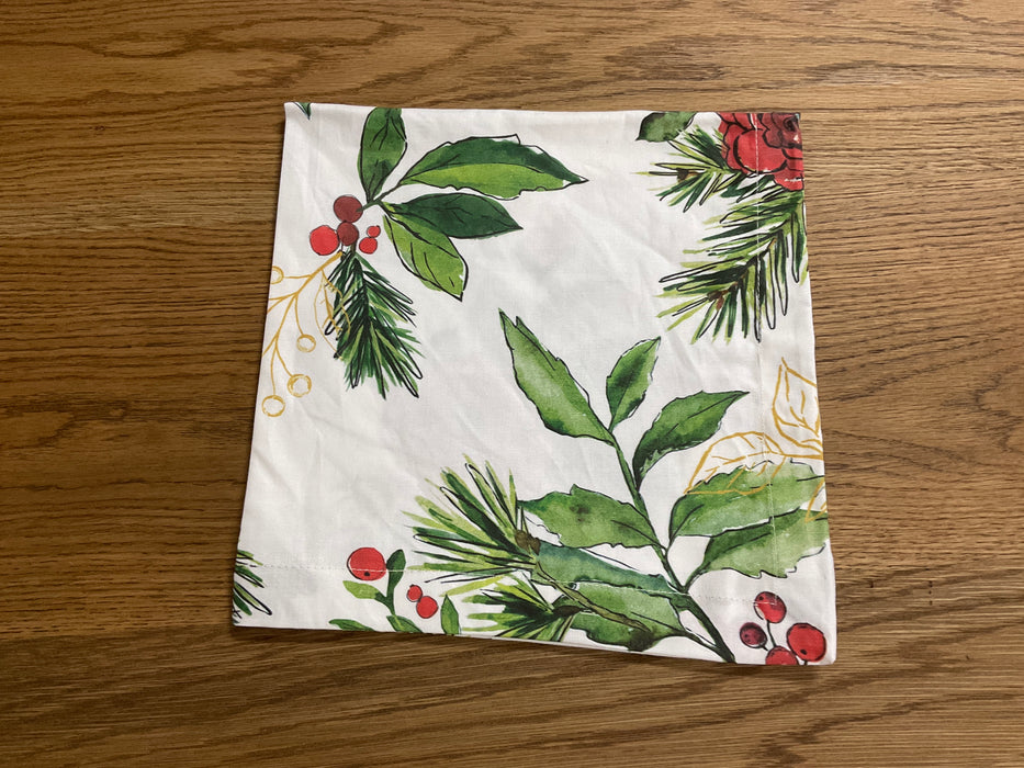 Christmas camillia napkin