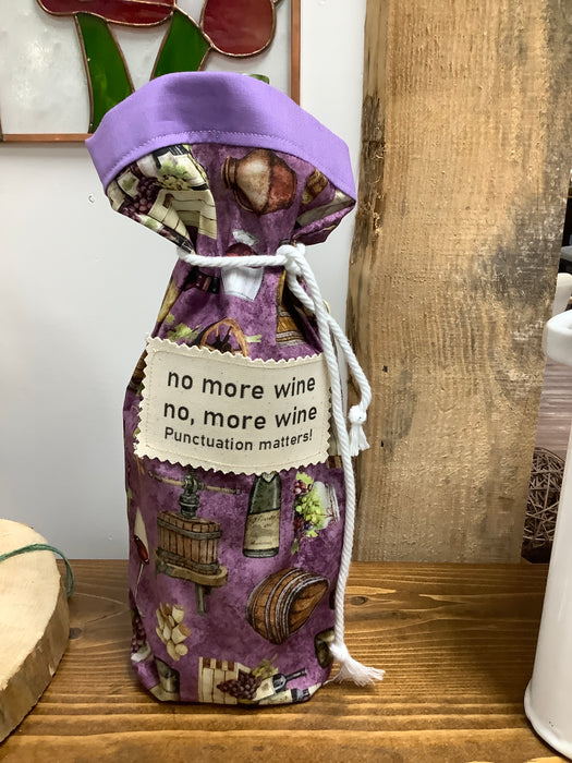 Fabric Wine bag-No More Wine
