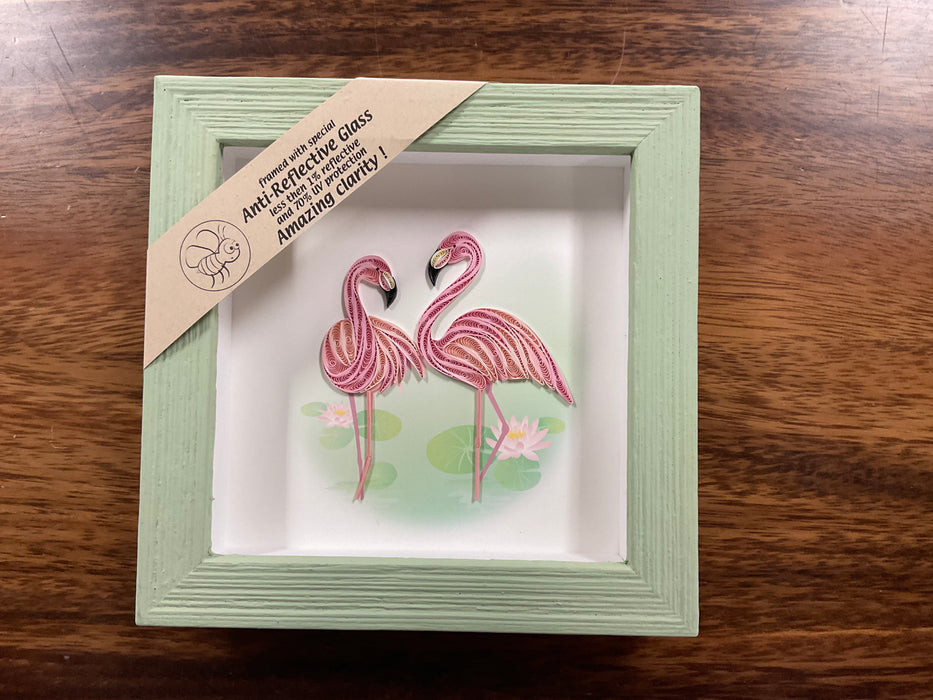 Shadow box frame - Quilling art