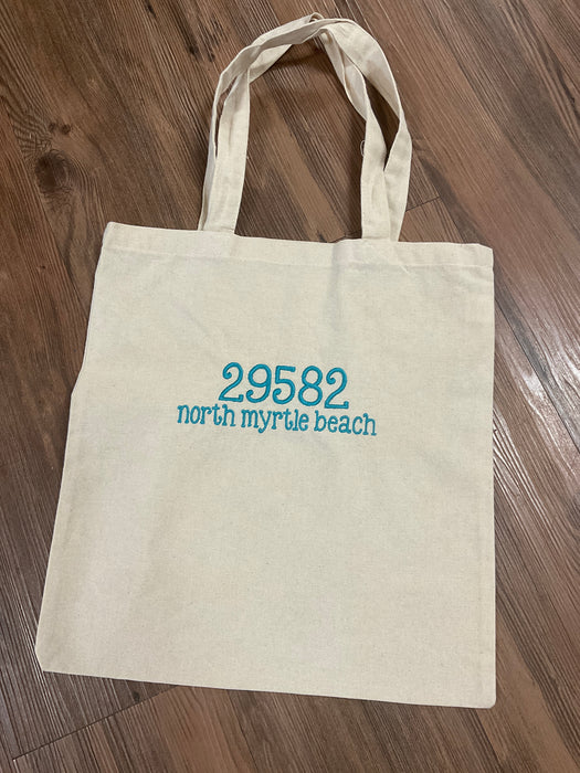 Zip Code Tote Bag - North Myrtle