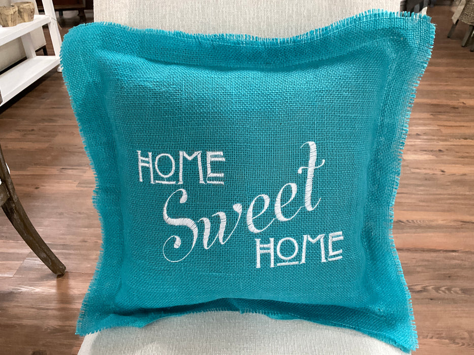 Burlap Pillow Home Sweet Home