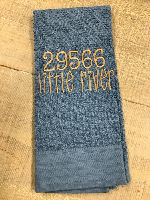 Dish towel - town/zip