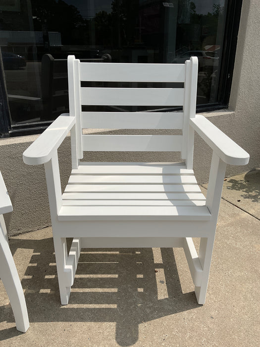 Painted outdoor finish cypress chair