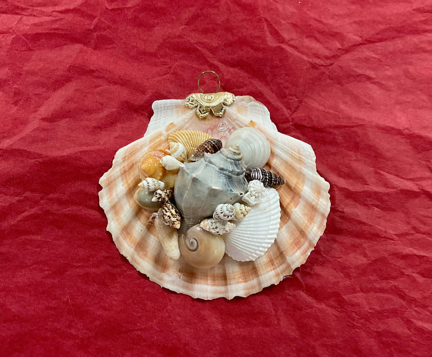 Christmas Shell Ornament