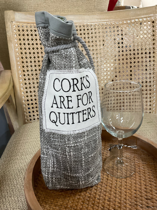 Wine Bag - Corks are for Quitters