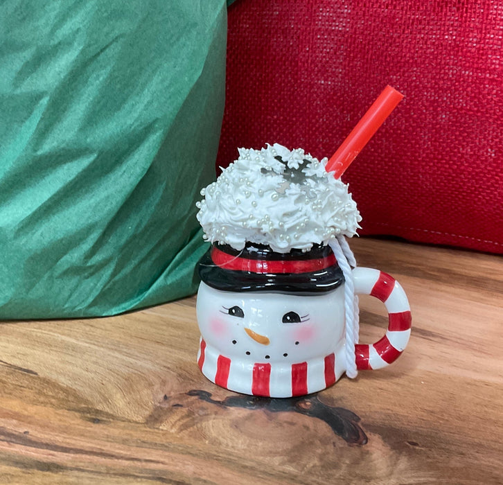 Christmas Ornament - snowman cup