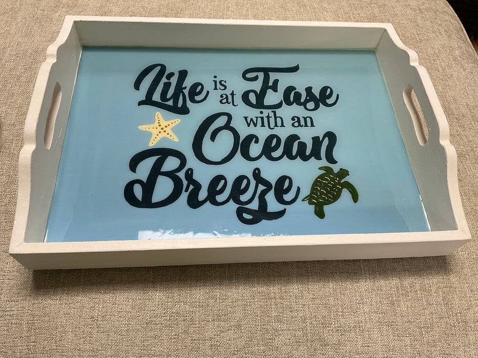 Resin Serving Tray - Ocean Breeze