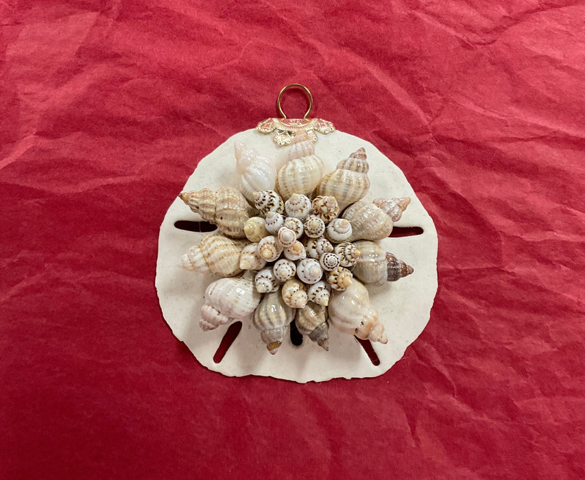 Sand Dollar Ornaments with Shells