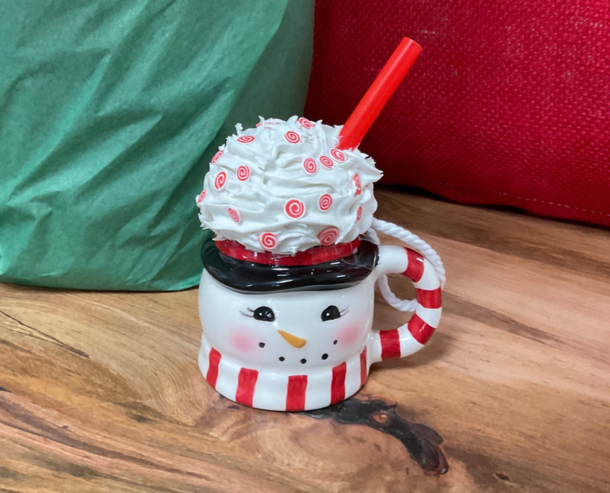 Christmas Ornament - snowman cup