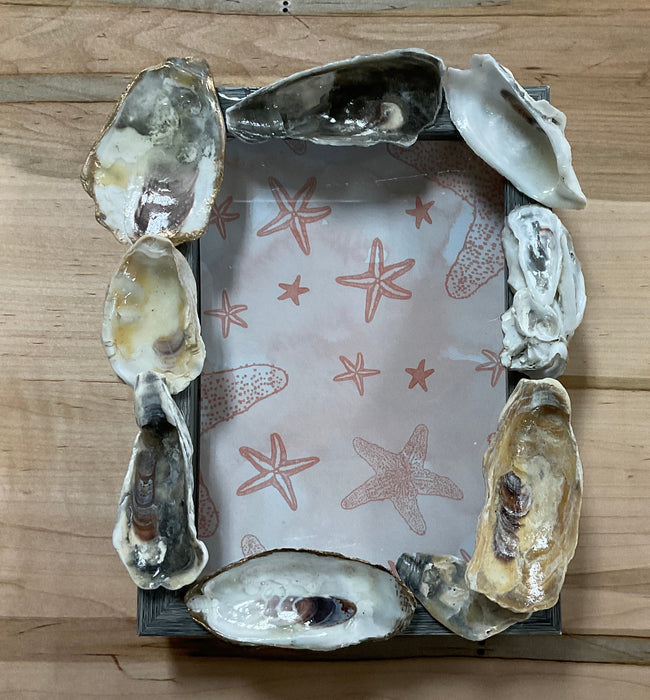 Photo Frame - oyster shells