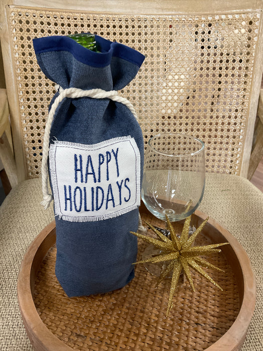 Christmas Wine Bag