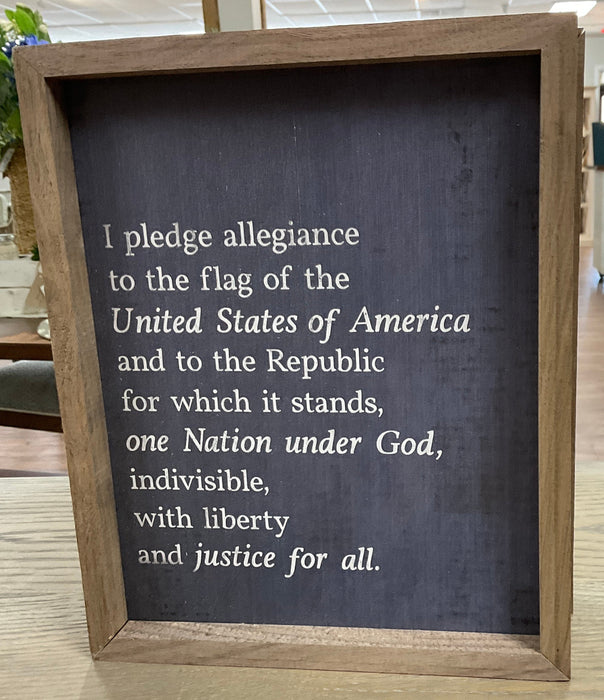 Walnut Framed Print - Pledge