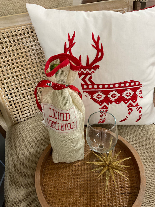 Christmas Wine Bag