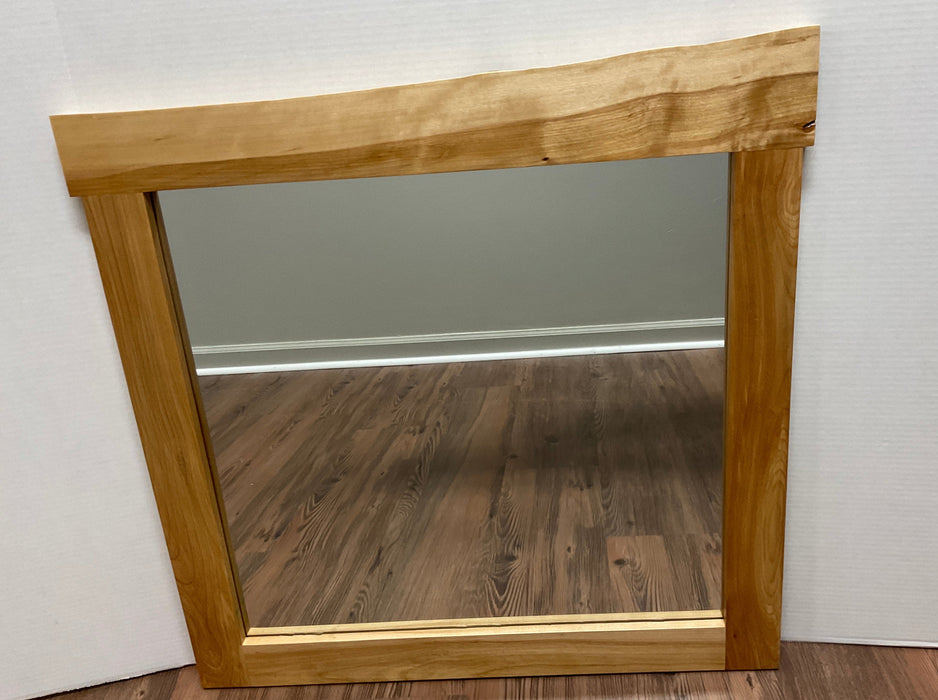 Birch wood mirror