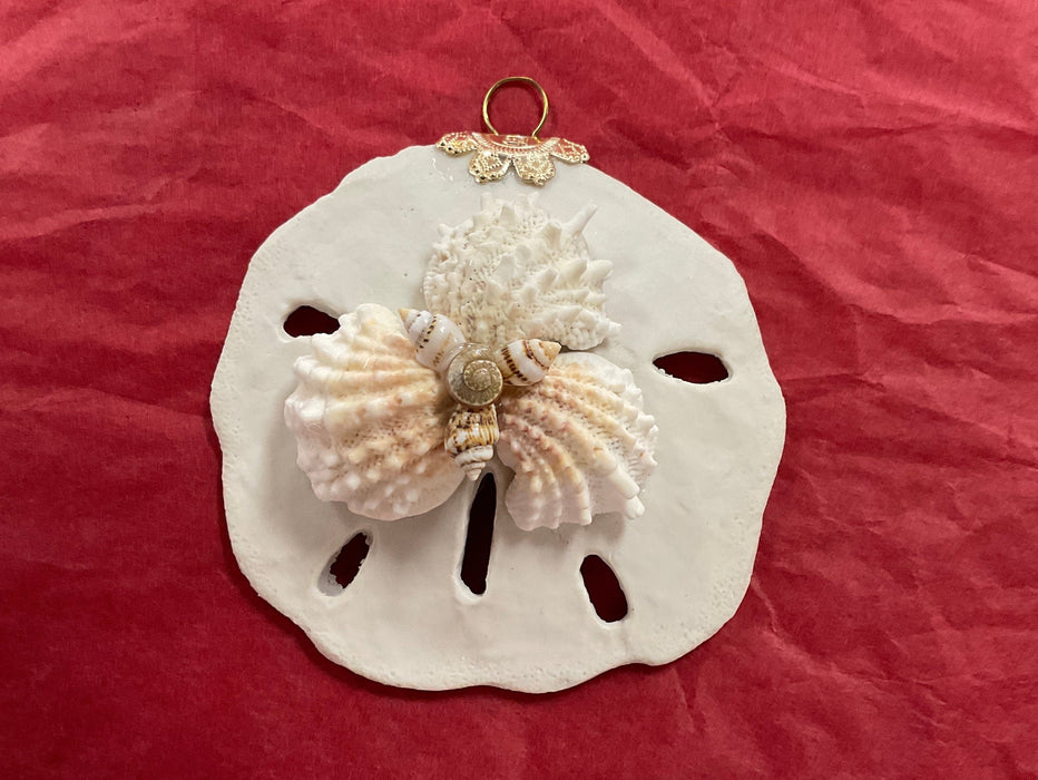 Sand Dollar Ornaments with Shells