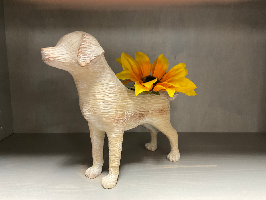 Resin Dog Planter