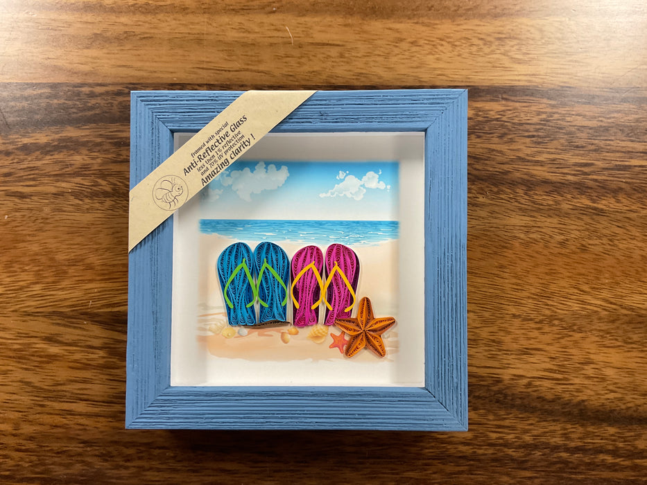 Shadow box frame - Quilling art