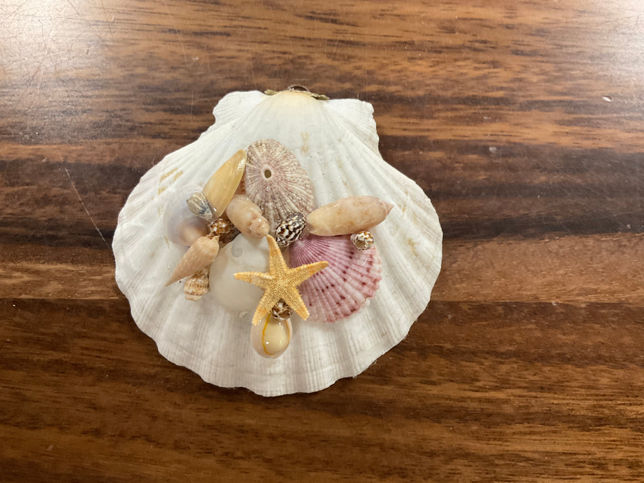 Christmas Shell Ornament