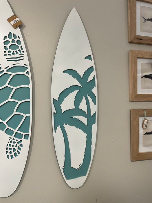 Wall art - surfboard palm trees
