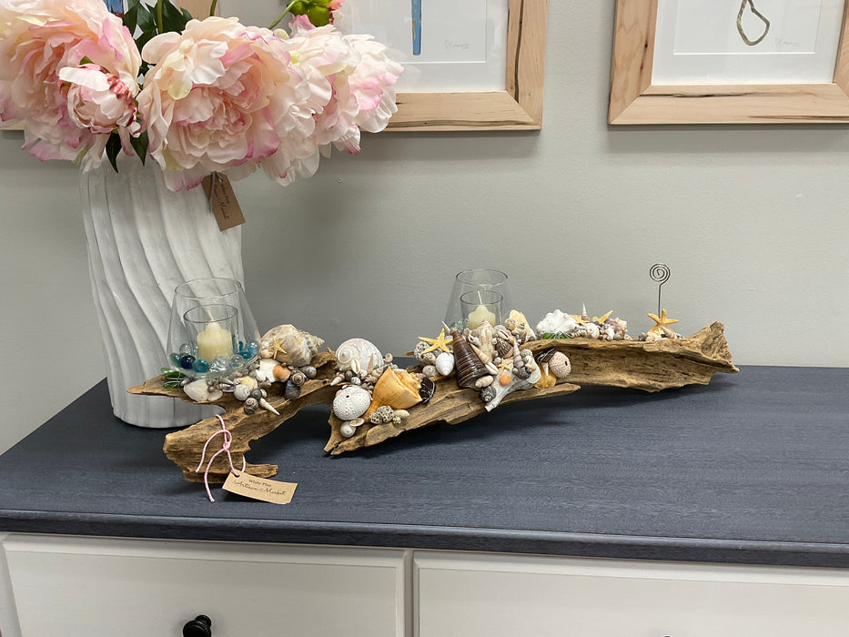 Driftwood candle holder