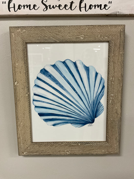 Framed sea life artwork - scallop shell