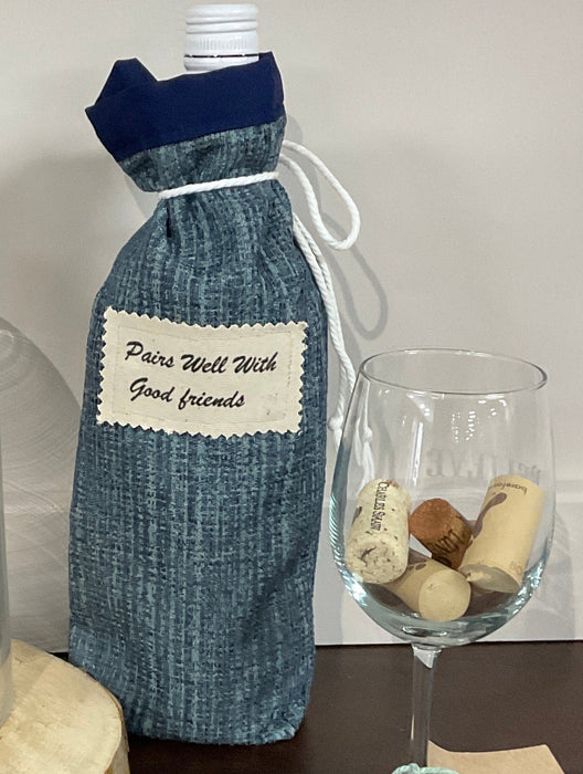 Fabric Wine Bag-Pairs Well