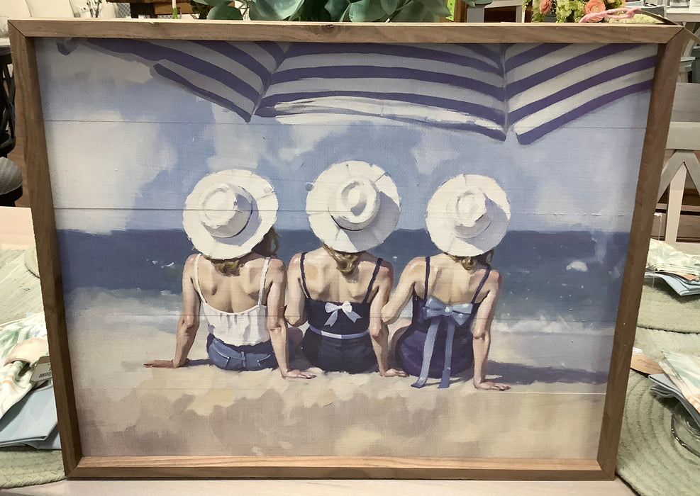 Walnut framed print - Best Friends