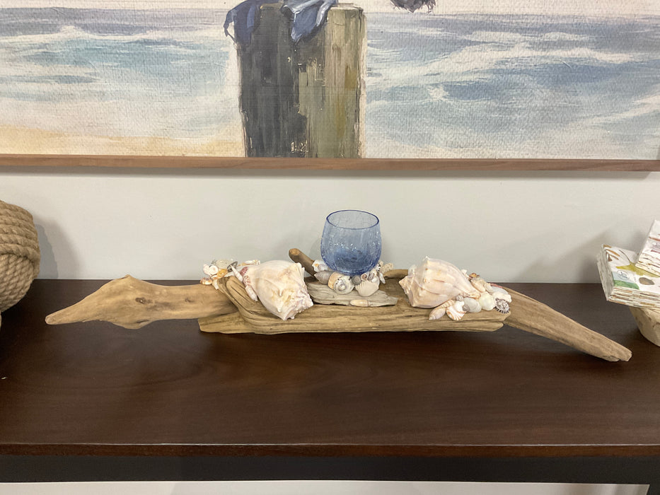 Driftwood candle holder