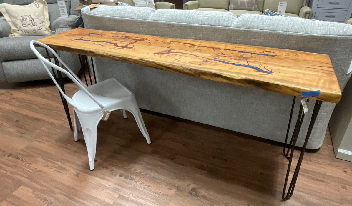 Live edge sofa table - Cherry