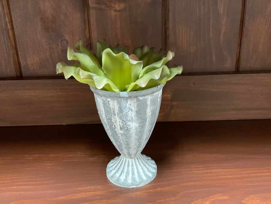 Metal Trophy Planter Cup