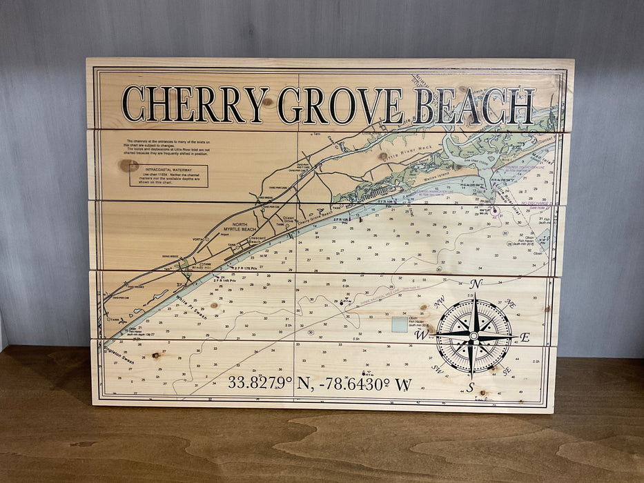 Wood Pallet Map - Cherry Grove