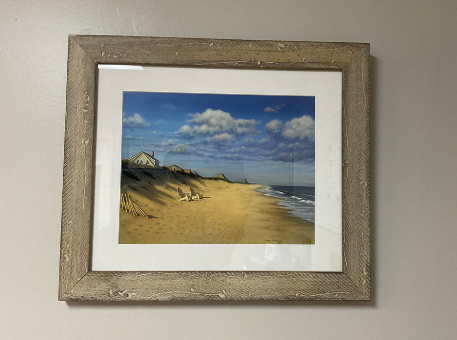 Hampton beach framed print