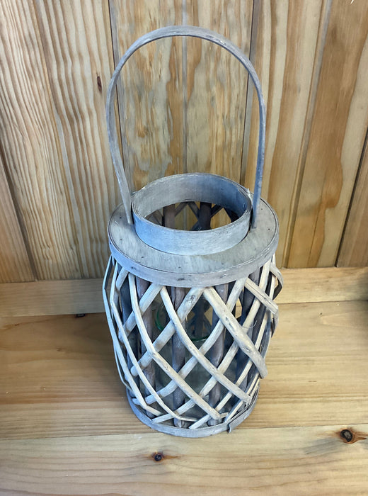 Wicker Cylinder Lantern