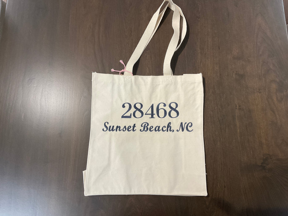 Zip Code Tote Bag - Sunset Beach