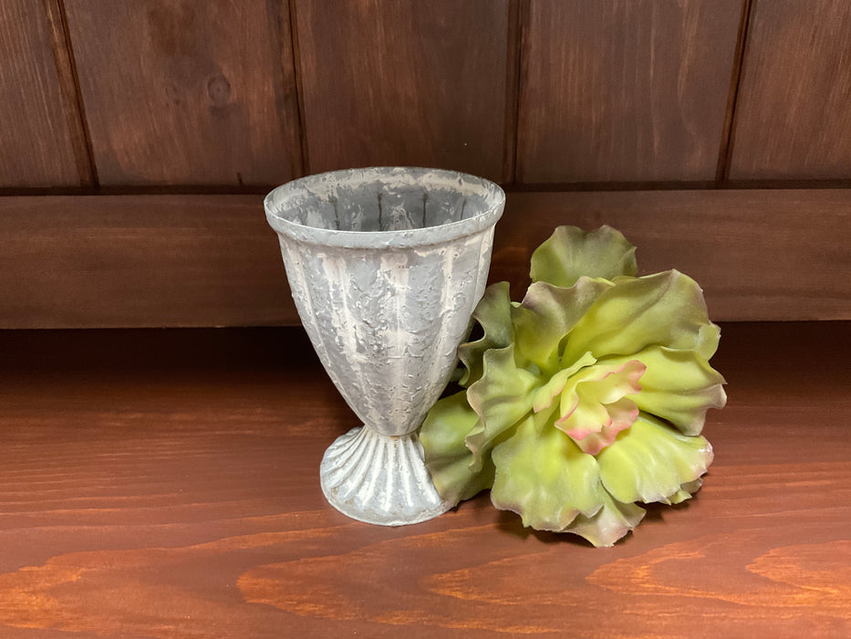 Metal Trophy Planter Cup