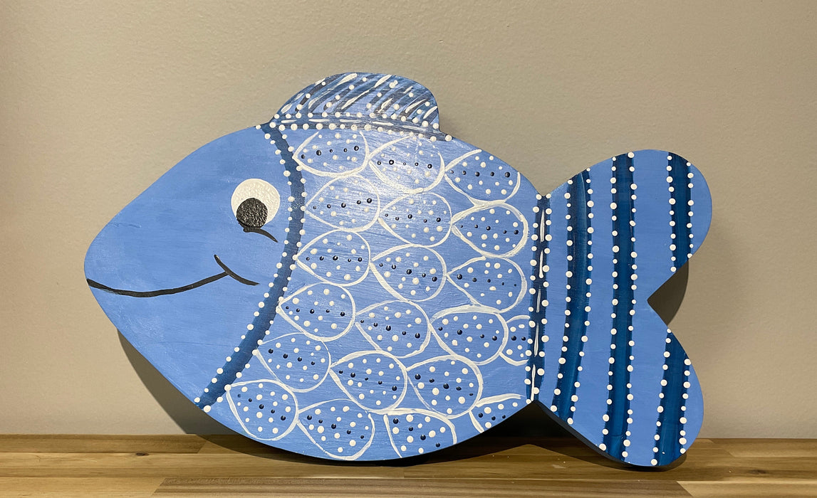 Wood fish - wall art