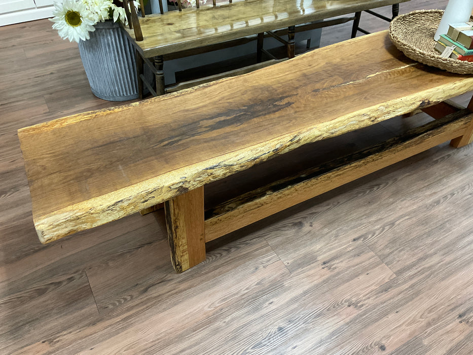 Live edge coffee table - white oak