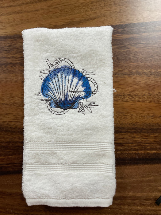 Hand Towel - Scallop Shell