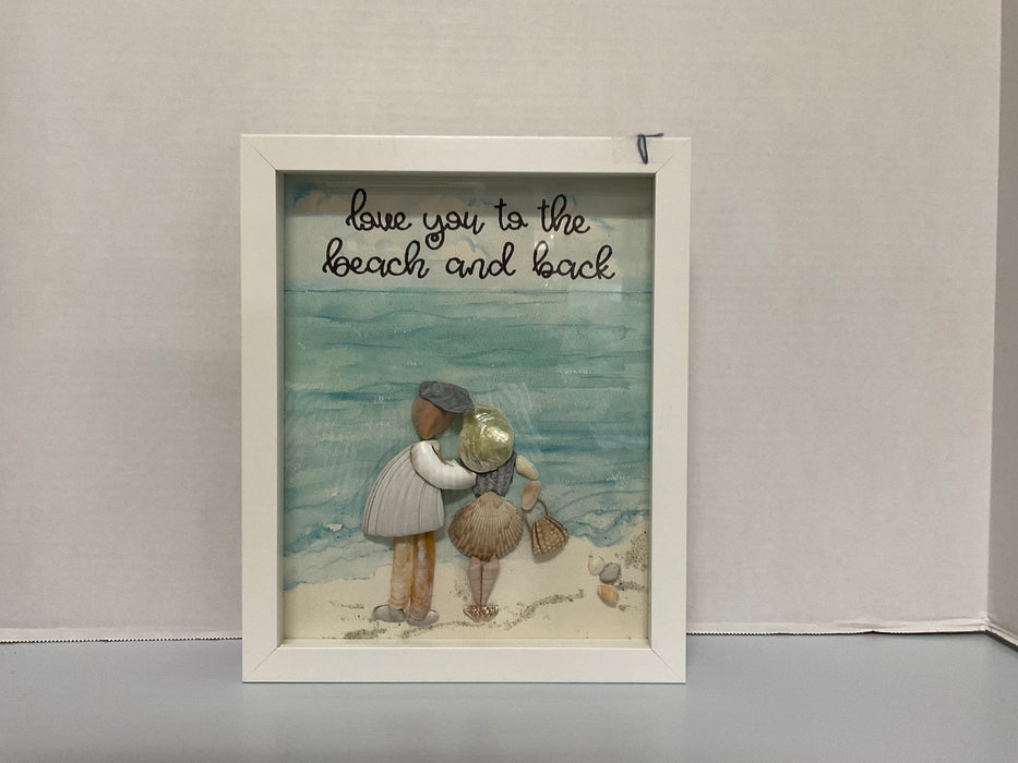 Shell Shadow Box Love you to the beach and back