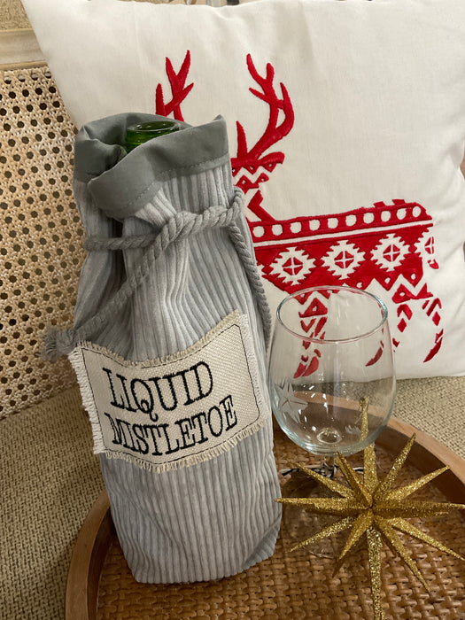 Christmas Wine Bag