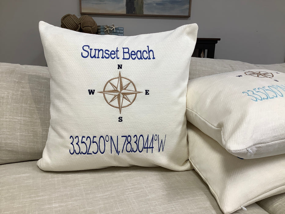Throw pillow - Sunset Beach 20”